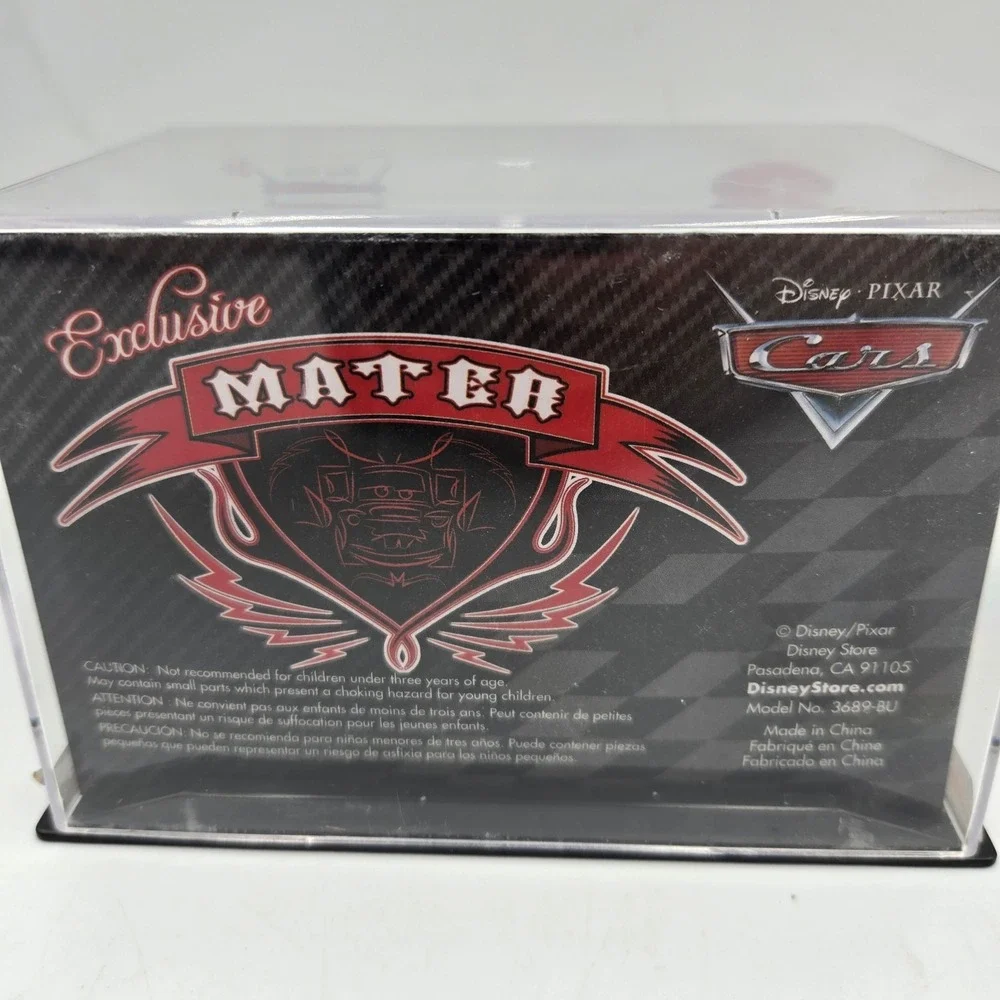 Disney Store Pixar Cars Diecast 1:43 HOT ROD MATER‎ Chase New In Acrylic Case